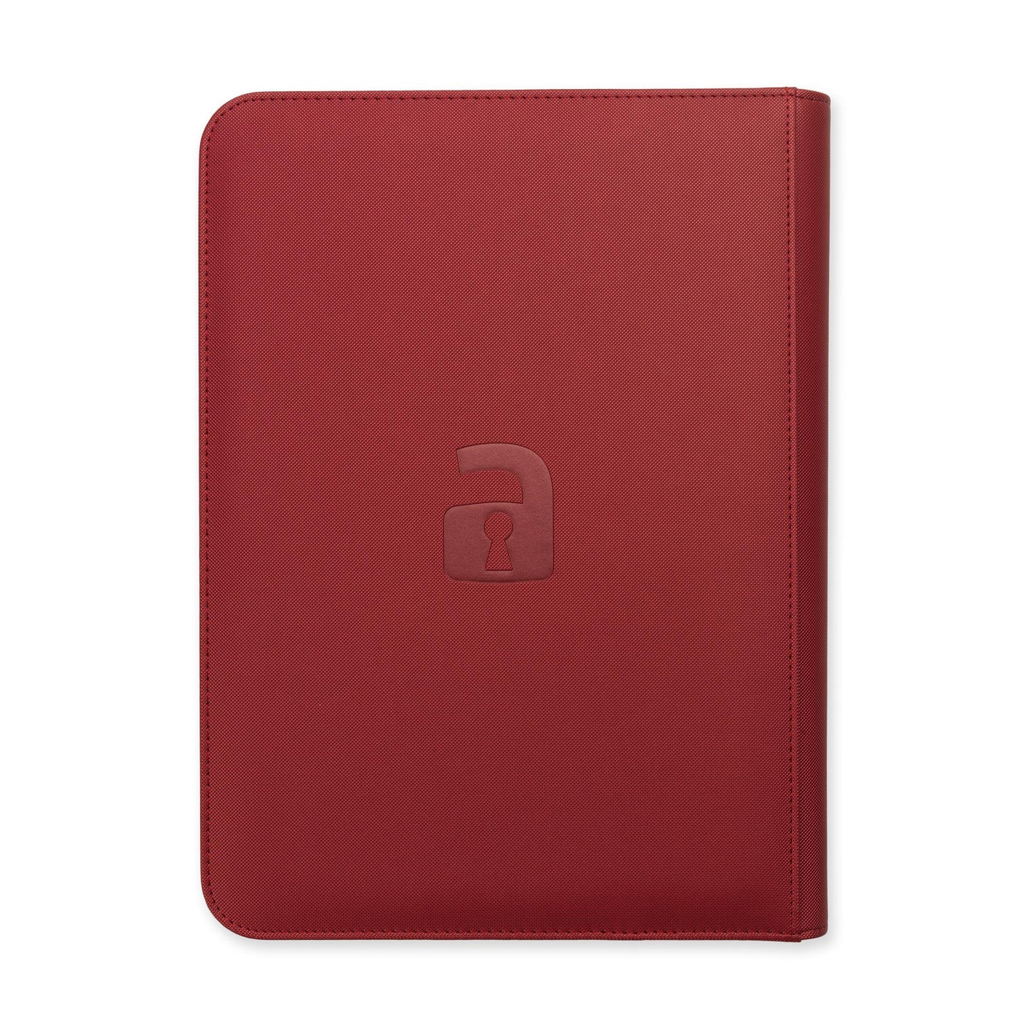 9-Pocket Exo-Tec® Zip Binder Metallic Red