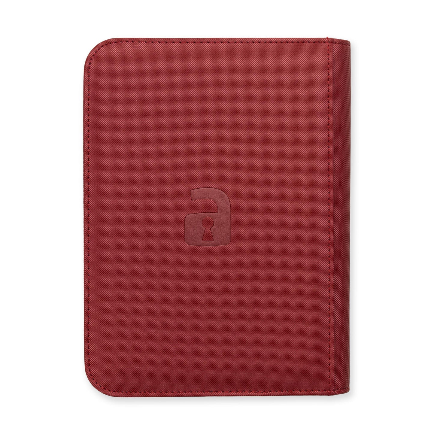 4-Pocket Exo-Tec® Zip Binder Metallic Red