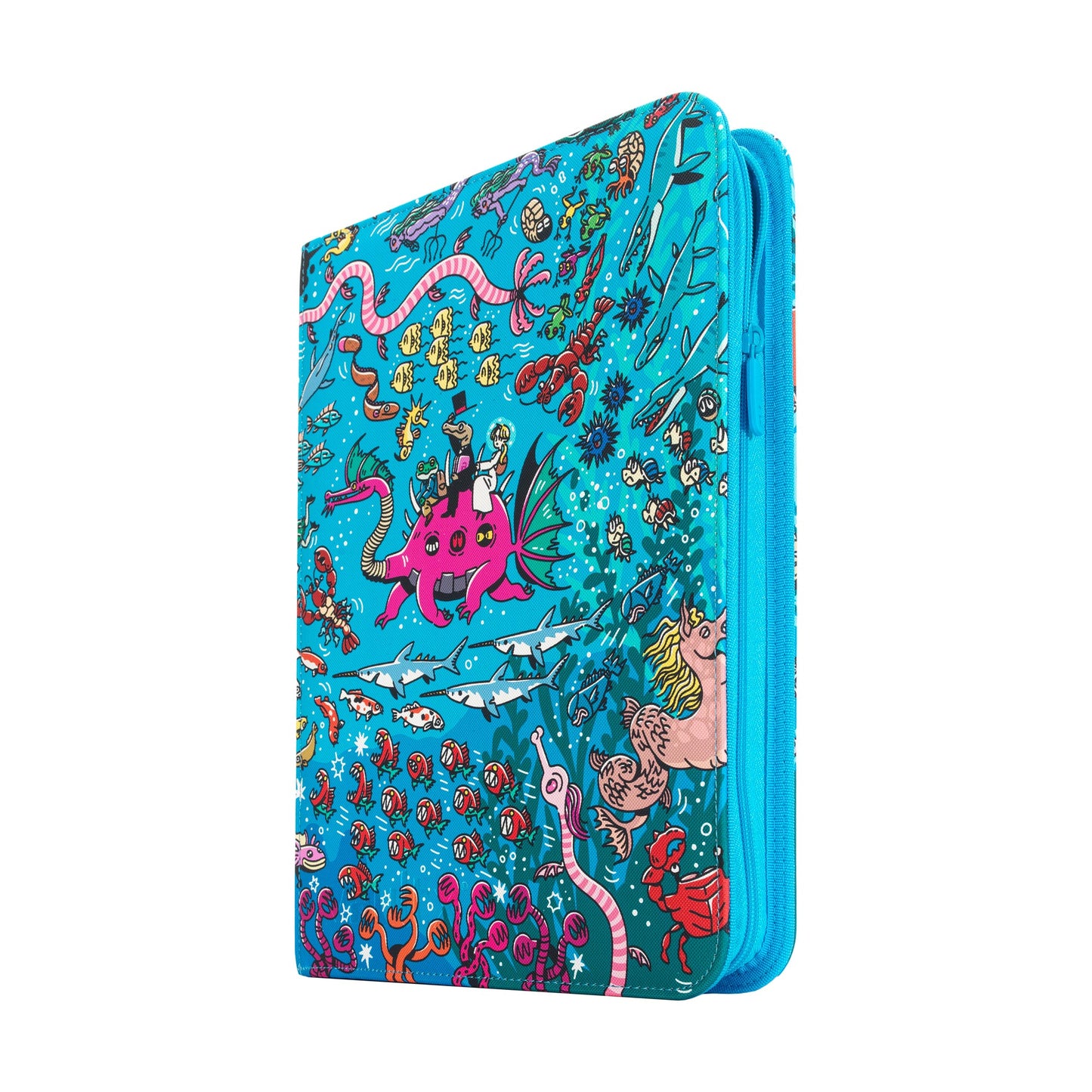 9-Pocket Exo-Tec® Zip Binder Water: Osare