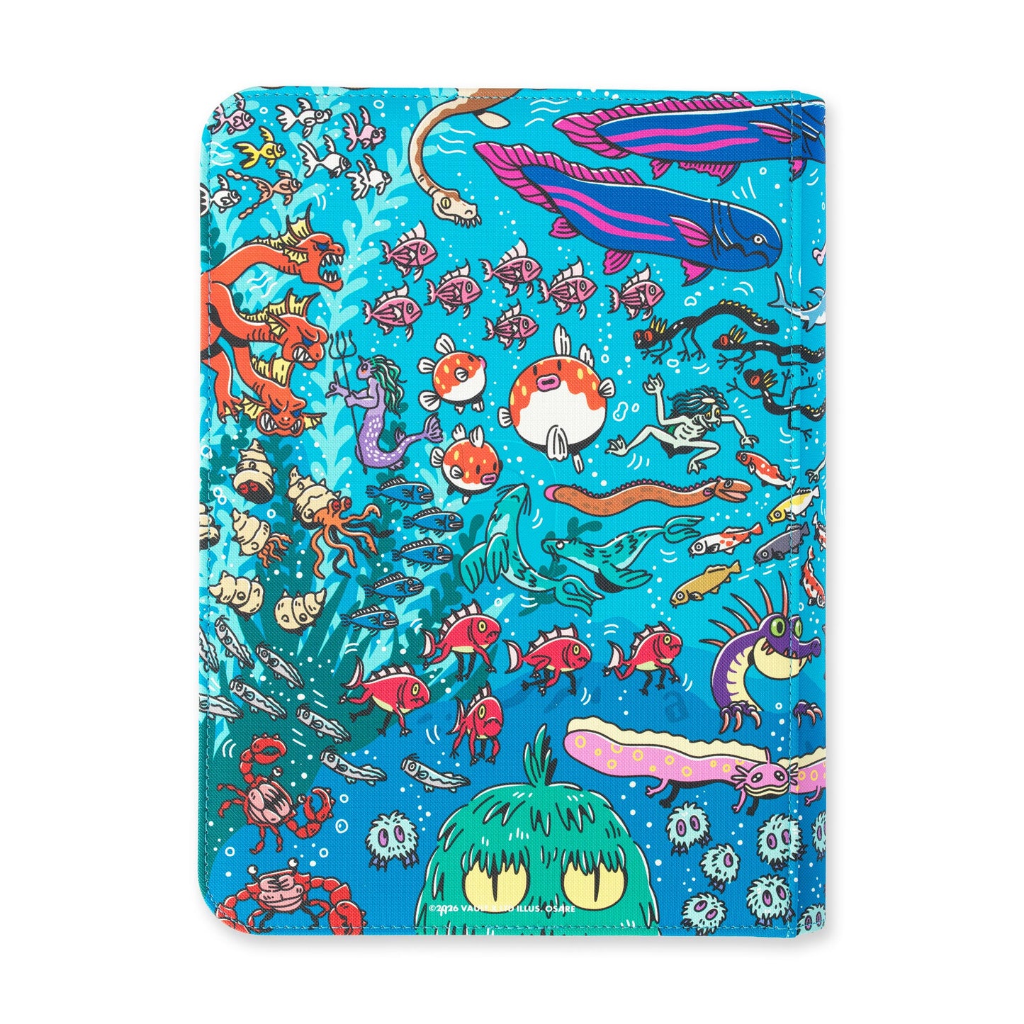 9-Pocket Exo-Tec® Zip Binder Water: Osare