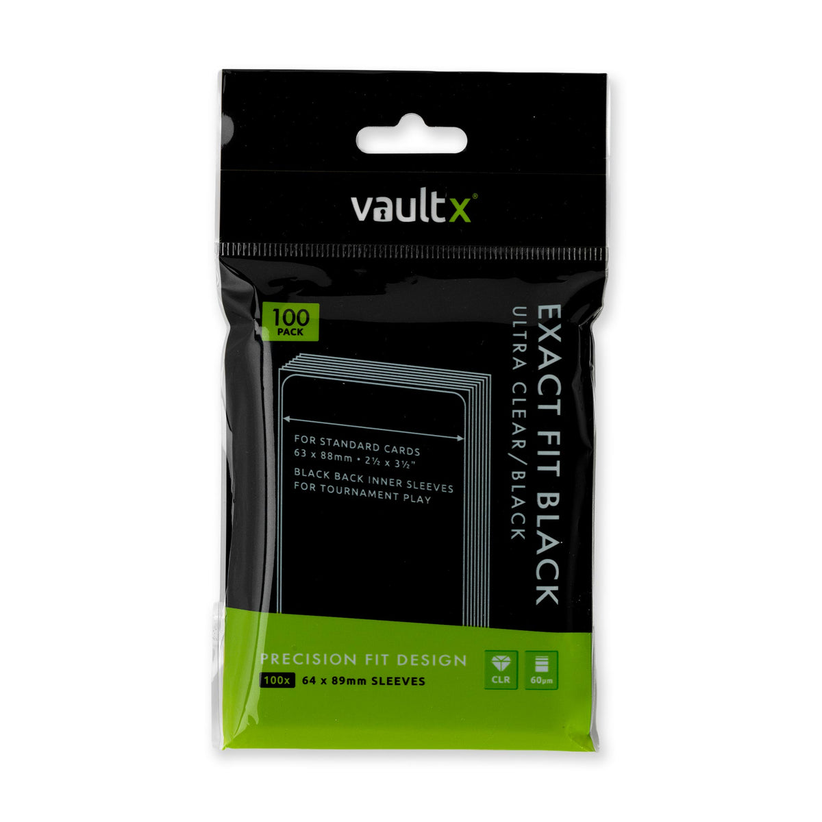 Exact Fit Black Card Sleeves