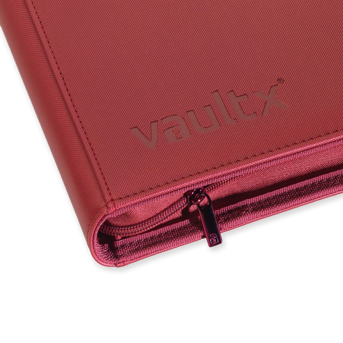 9-Pocket Exo-Tec® Zip Binder Metallic Red