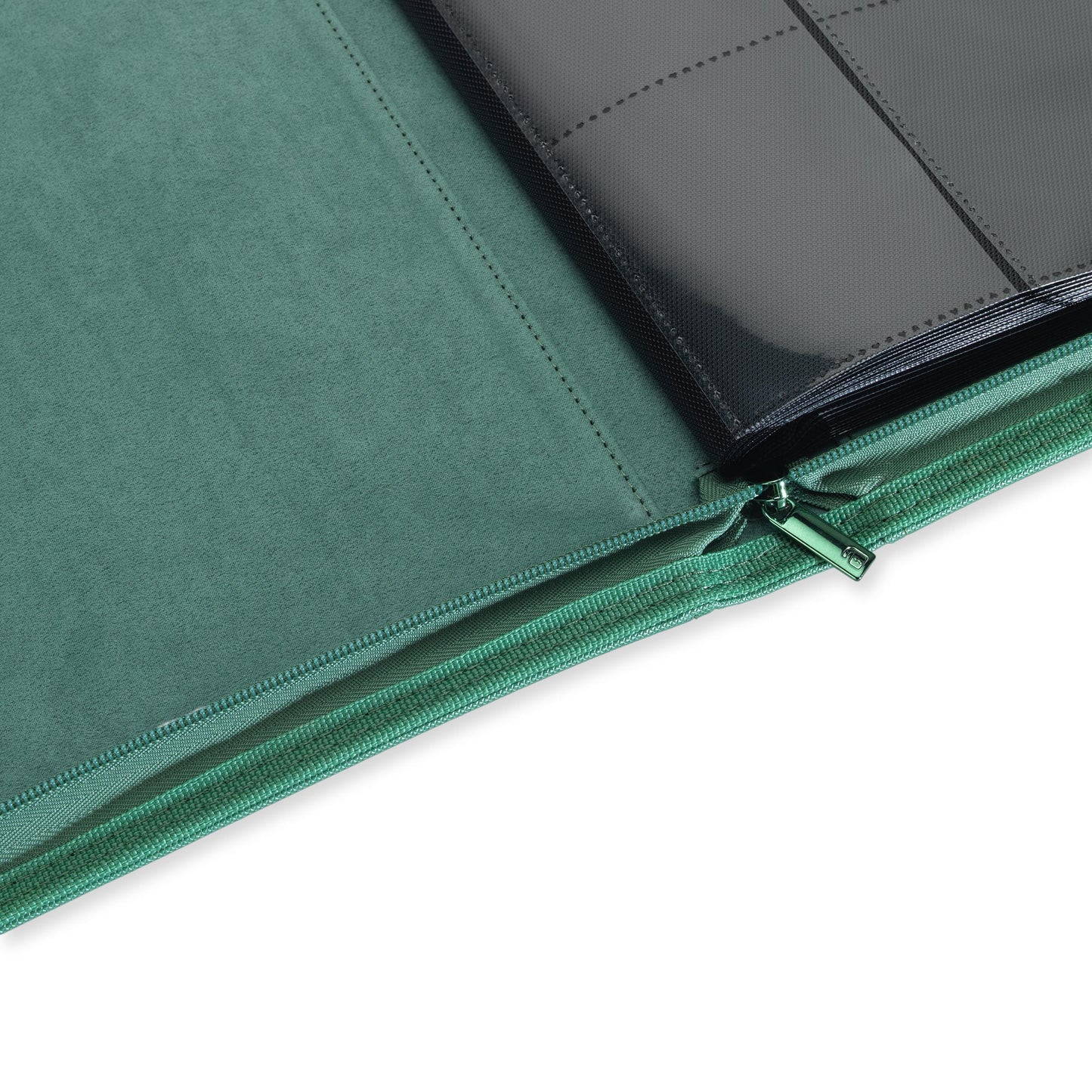 9-Pocket Exo-Tec® Zip Binder Metallic Green