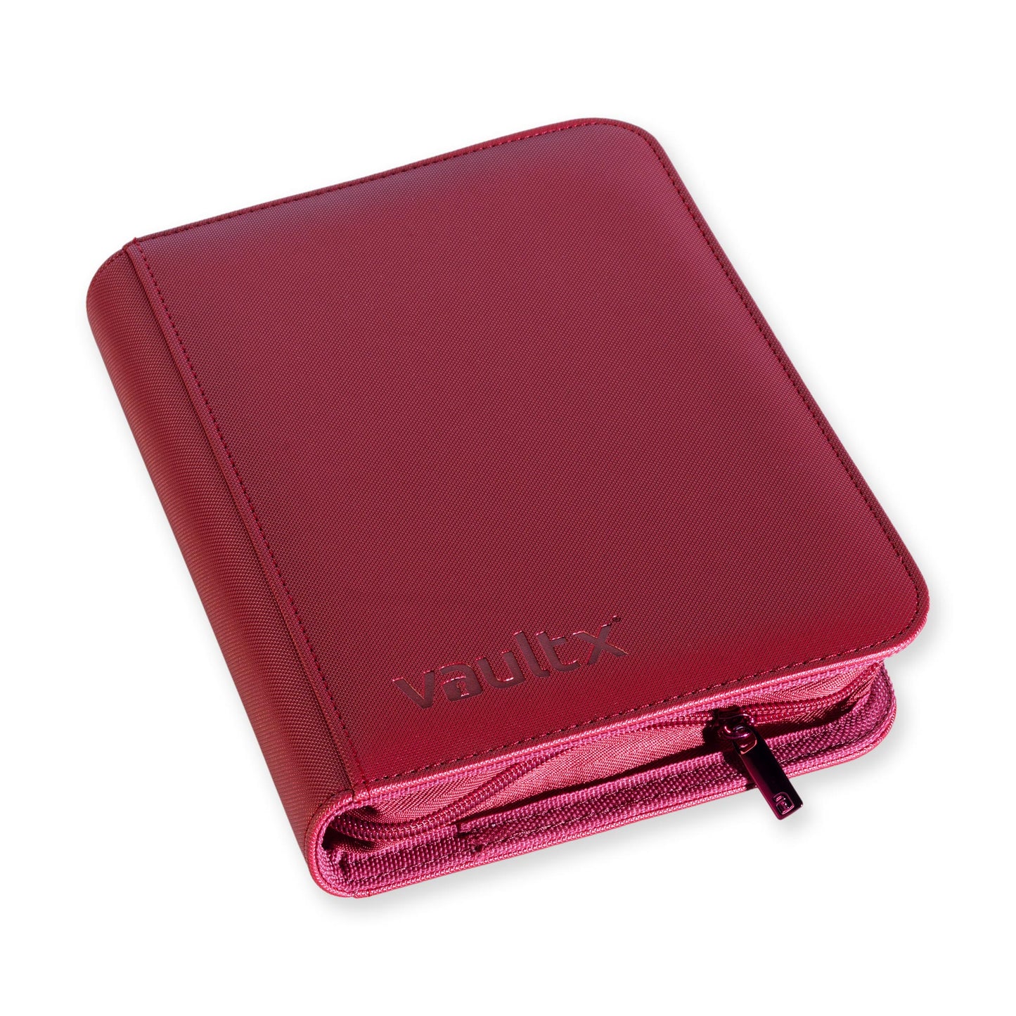 4-Pocket Exo-Tec® Zip Binder Metallic Red