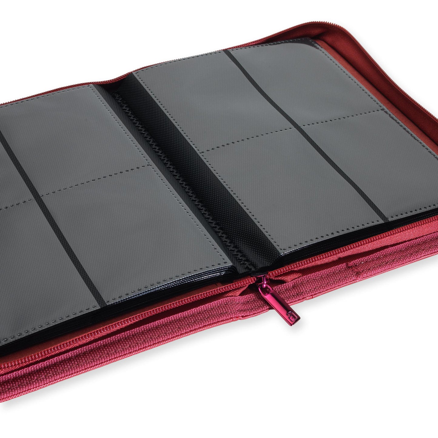 4-Pocket Exo-Tec® Zip Binder Metallic Red