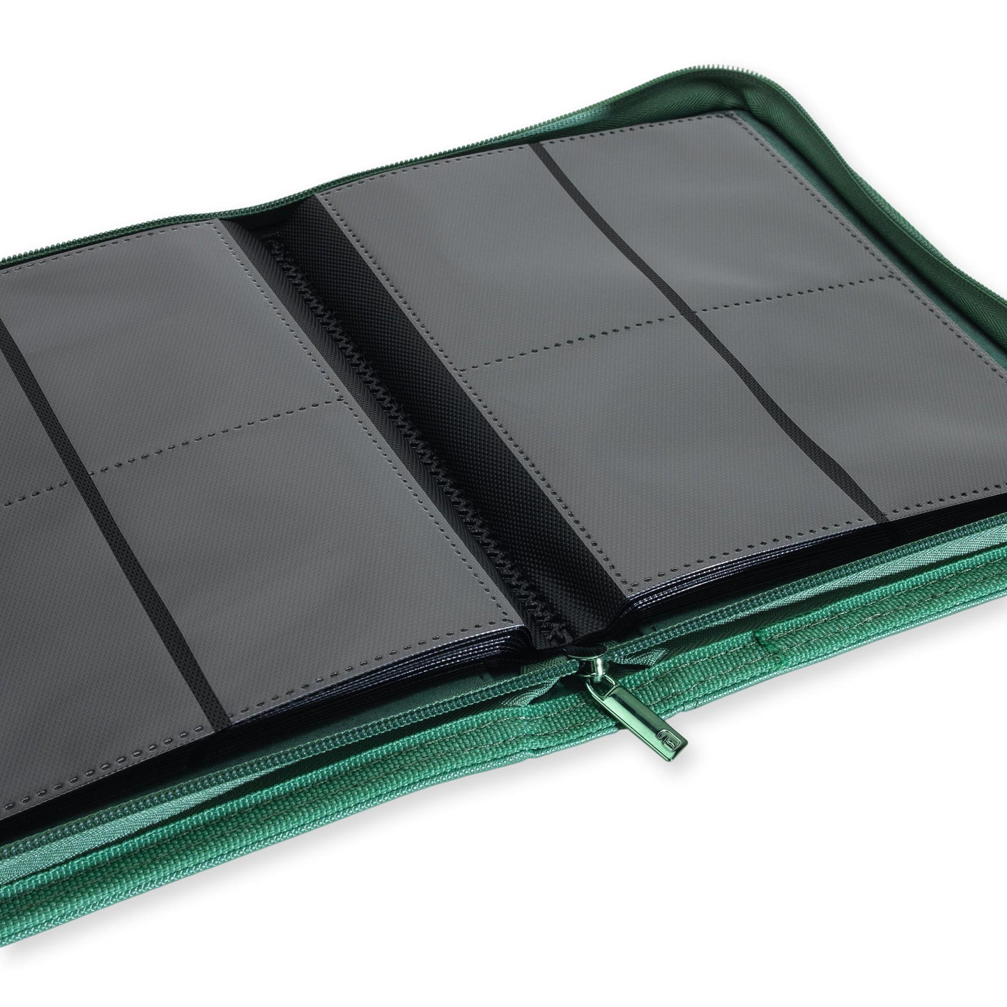 4-Pocket Exo-Tec® Zip Binder Metallic Green