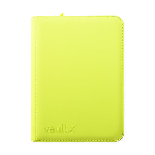 9-Pocket Exo-Tec® Zip Binder Neon Yellow