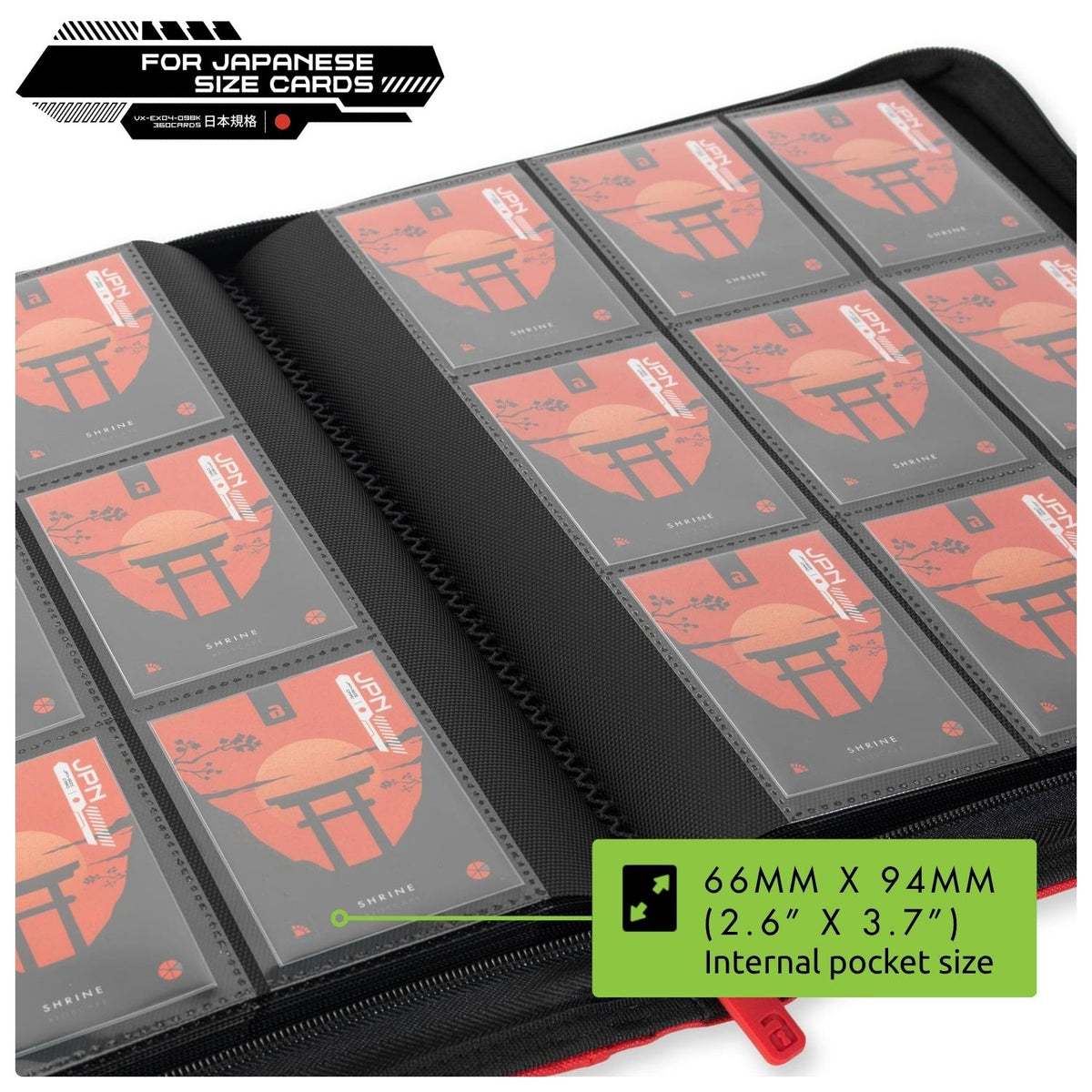 9-Pocket Exo-Tec® Japanese Size Zip Binder