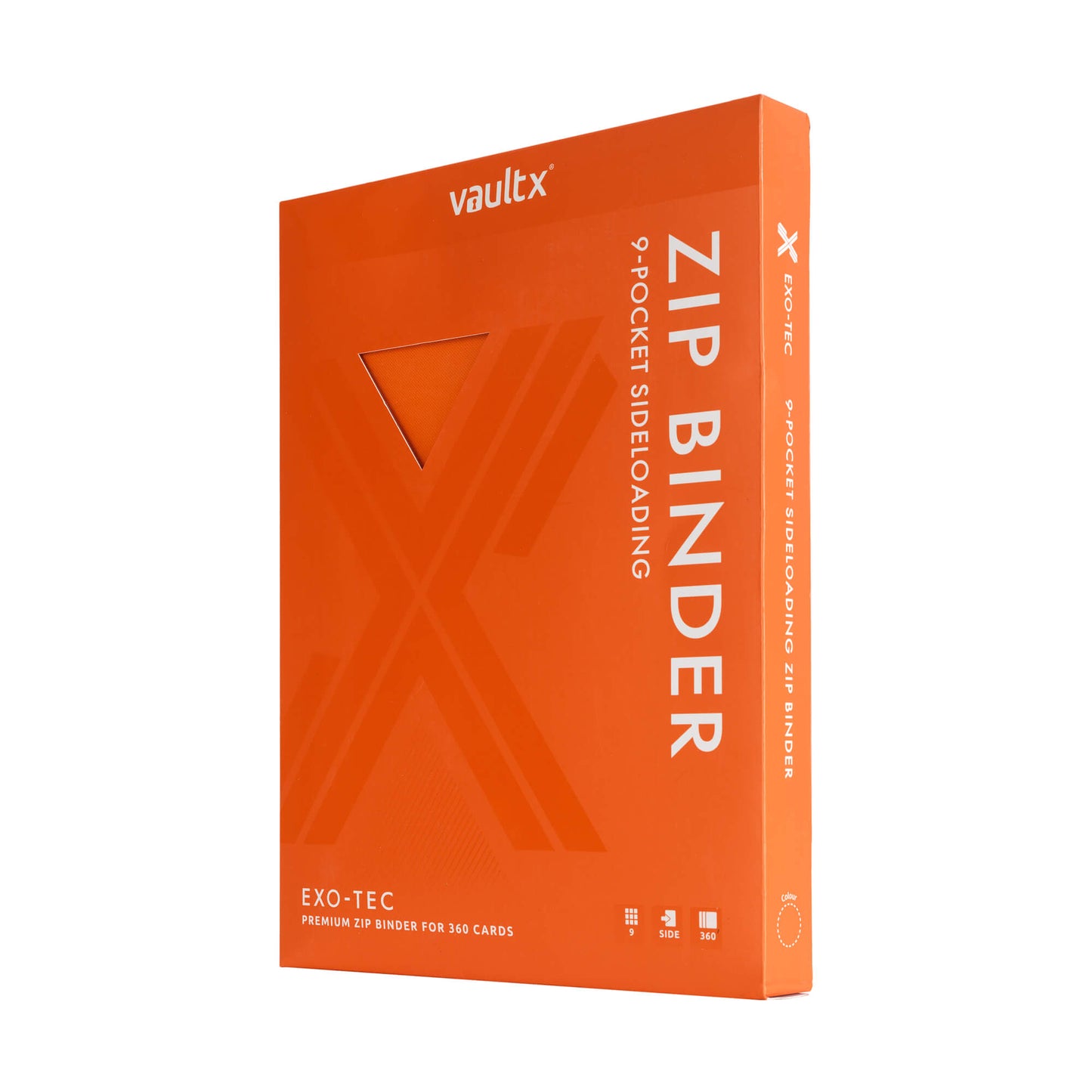 9-Pocket Exo-Tec® Zip Binder Just Orange