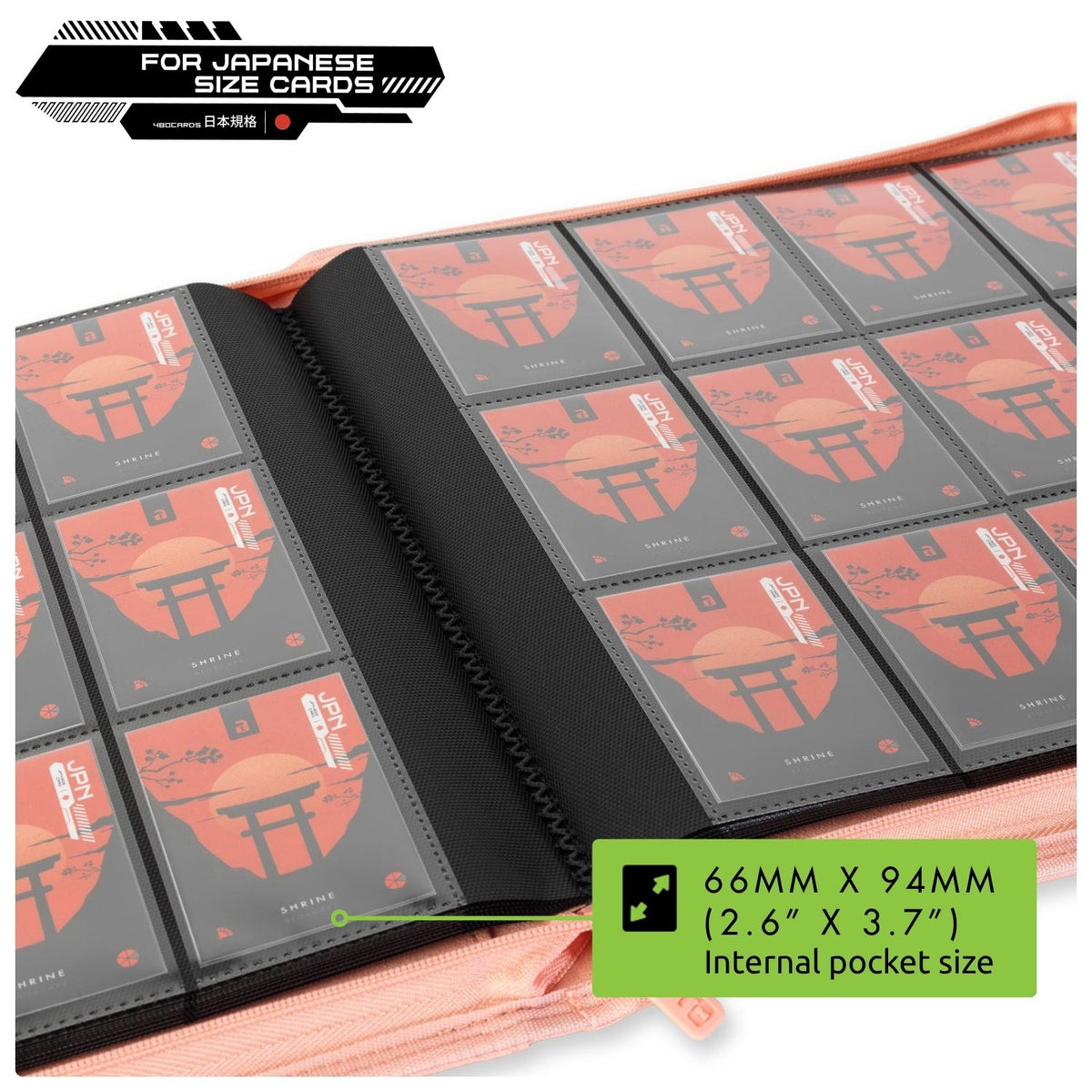 12-Pocket Exo-Tec® Japanese Size Zip Binder