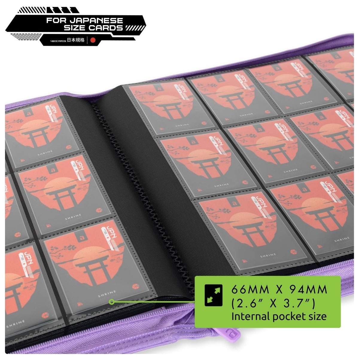 12-Pocket Exo-Tec® Japanese Size Zip Binder