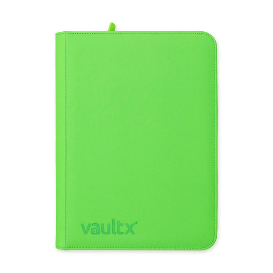 9-Pocket Exo-Tec® Zip Binder Neon Green