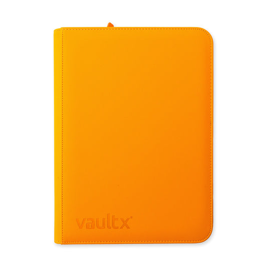 9-Pocket Exo-Tec® Zip Binder Neon Orange
