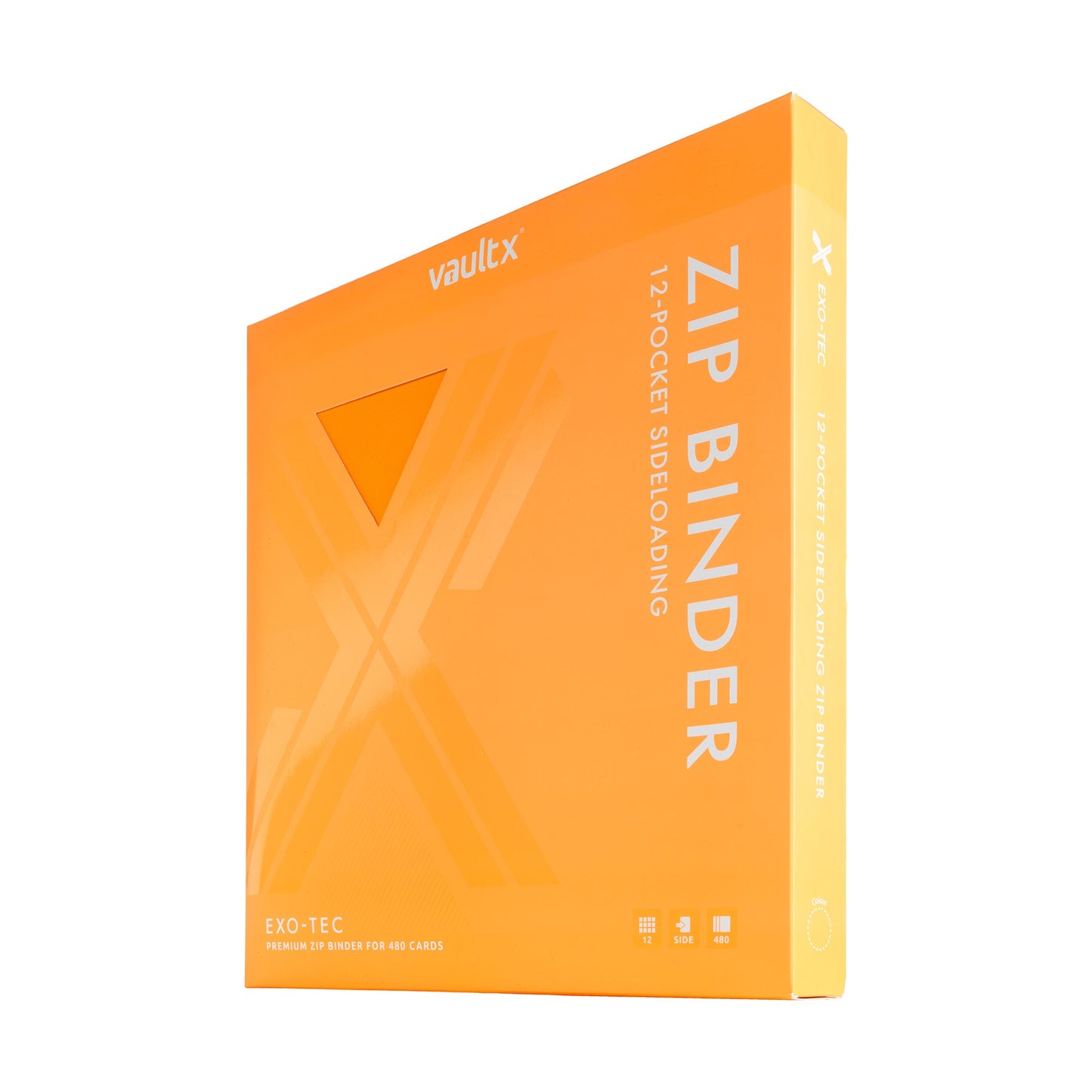 12-Pocket Exo-Tec® Zip Binder Neon Orange