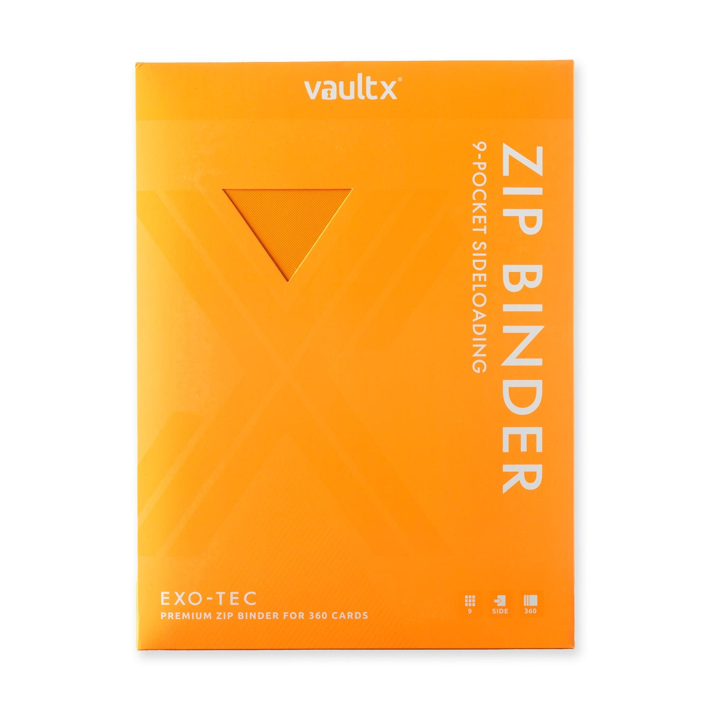 9-Pocket Exo-Tec® Zip Binder Neon Orange