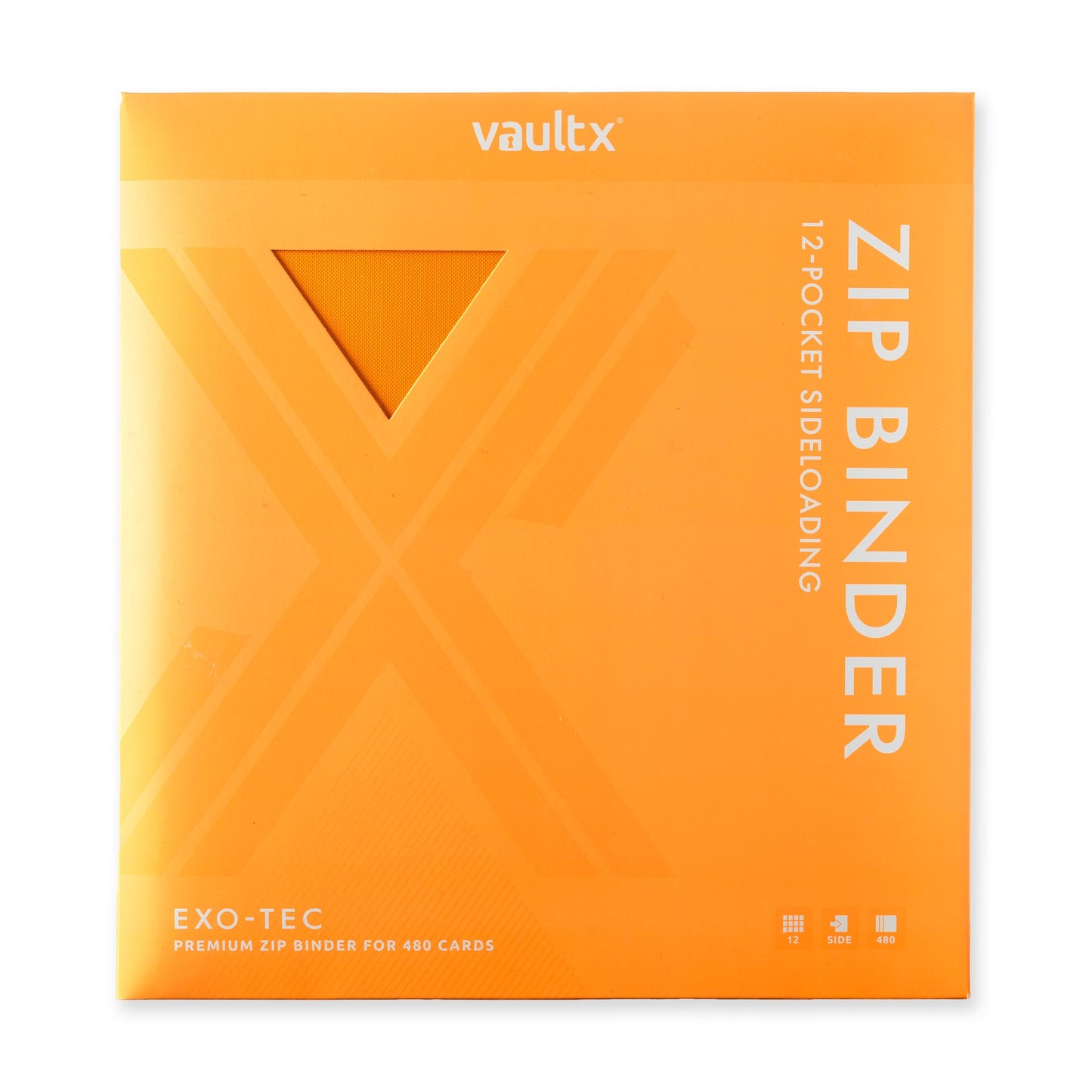 12-Pocket Exo-Tec® Zip Binder Neon Orange