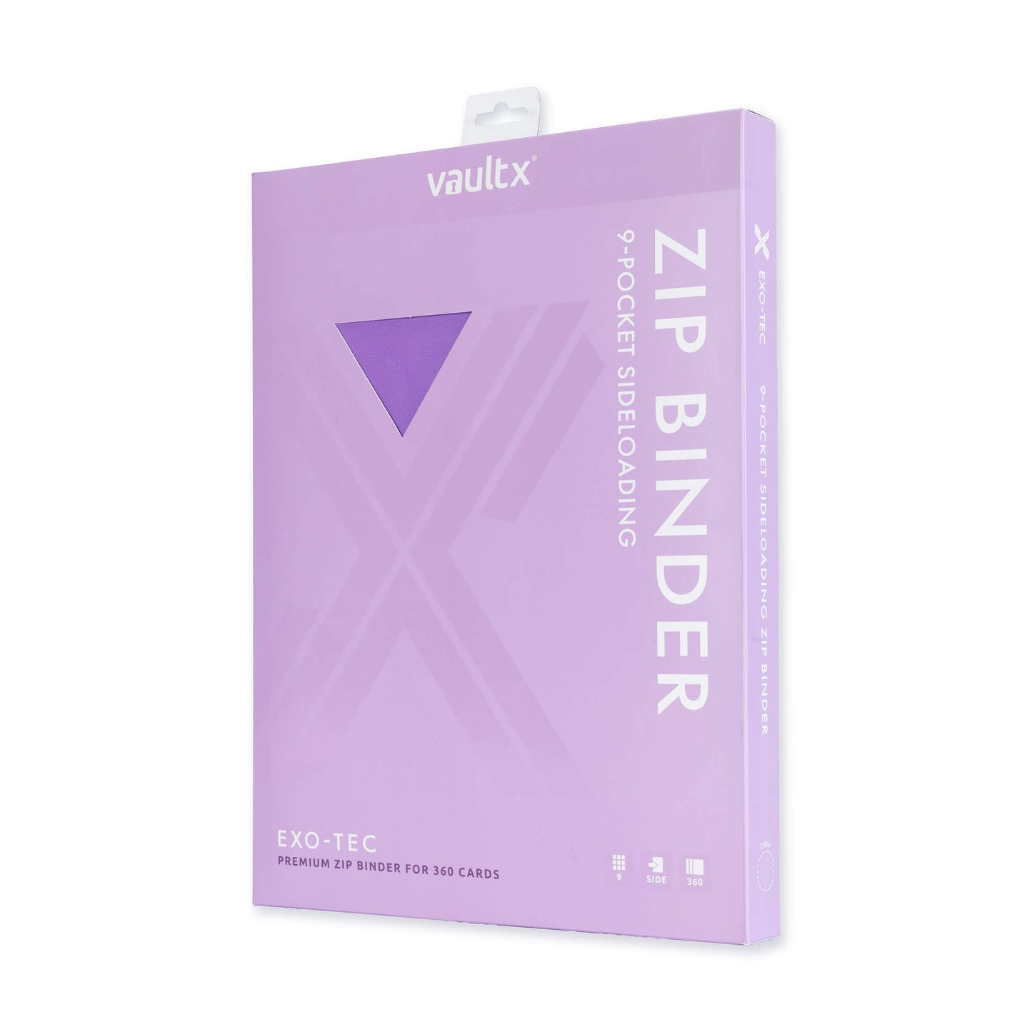 9-Pocket Exo-Tec® Zip Binder Just Purple