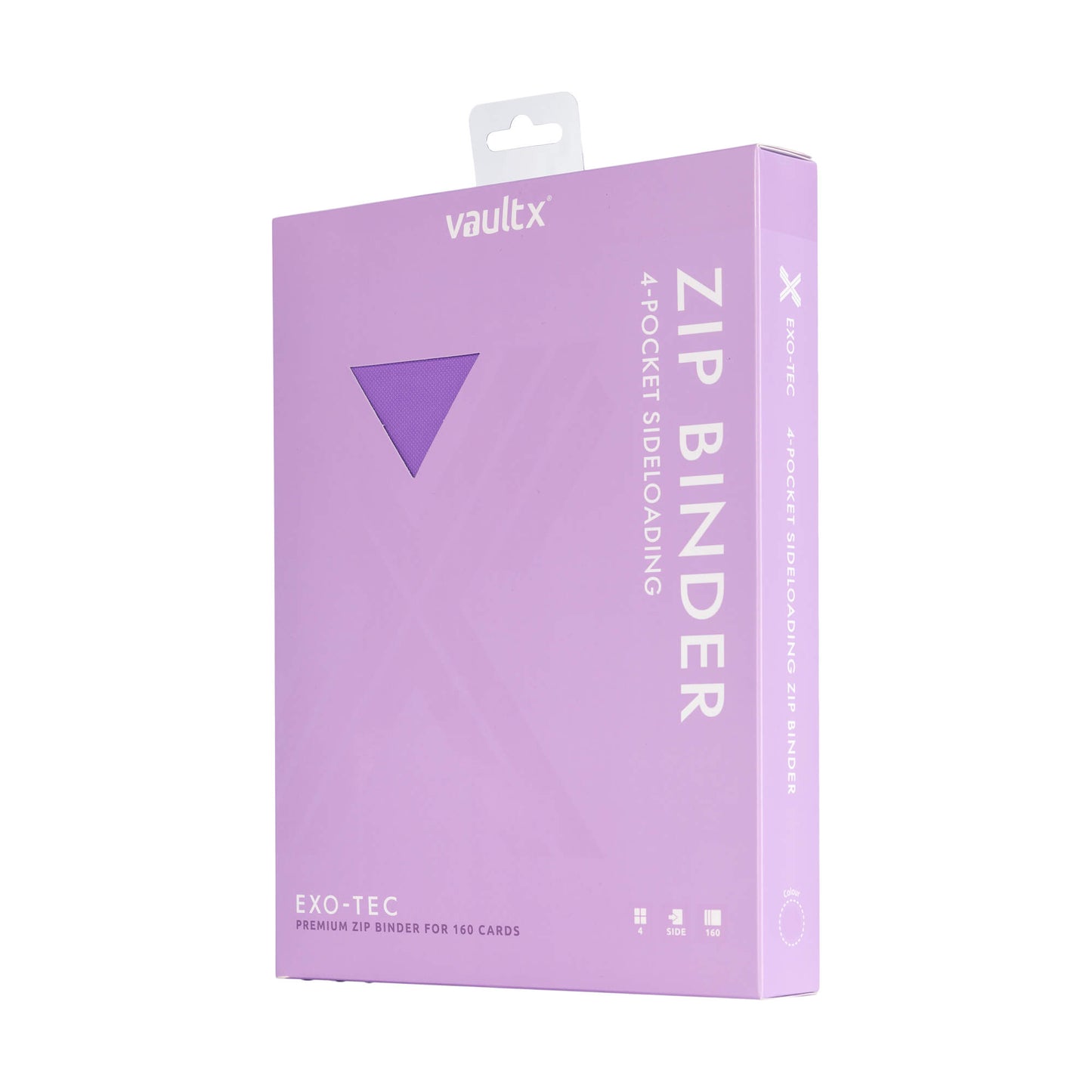4-Pocket Exo-Tec® Zip Binder Just Purple